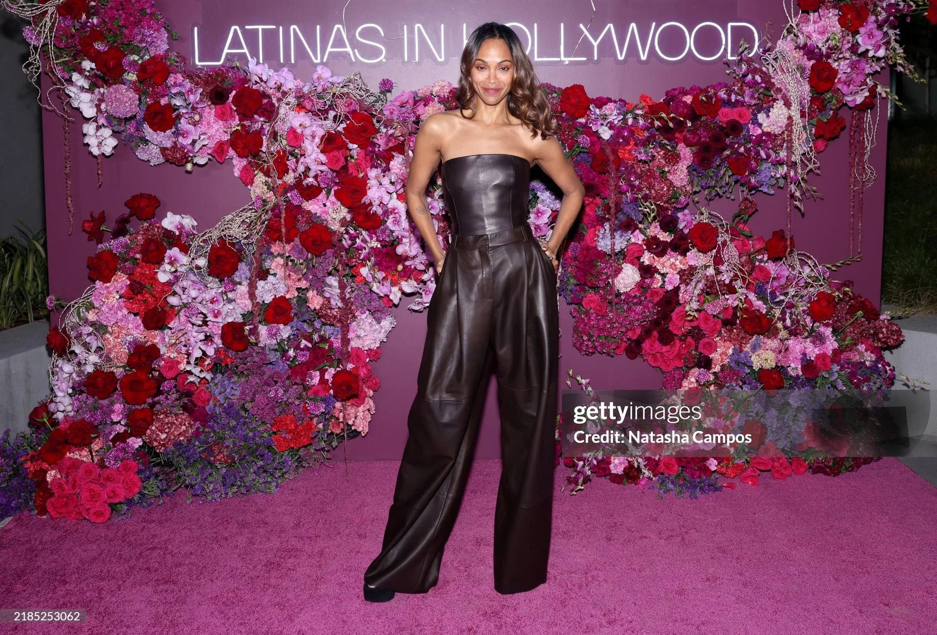Zoe Saldana Stuns the Latinas In Hollywood Event in Nina Ricci